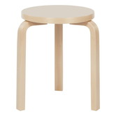 Stool 60 birch - seat mushroom linoleum