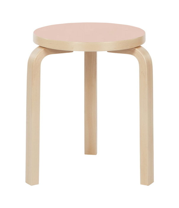 Artek  Artek - Stool 60 berken - zitting powder linoleum