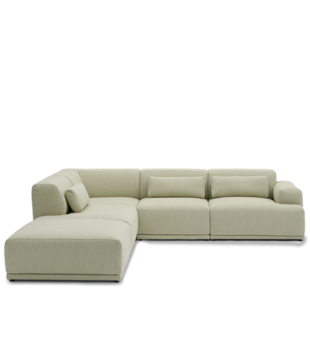 Muuto - Connect Soft Corner Sofa, config.1 - Ecriture 910 w. cushions