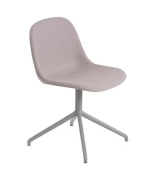 Muuto Fiber Side Stoel Twill Weave 620, swivel met return