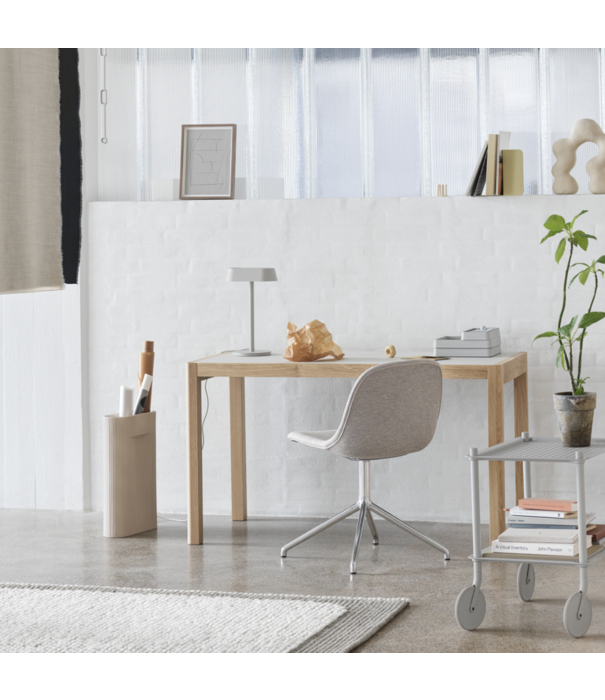 Muuto  Muuto Fiber Side Chair Twill Weave 780, swivel with return