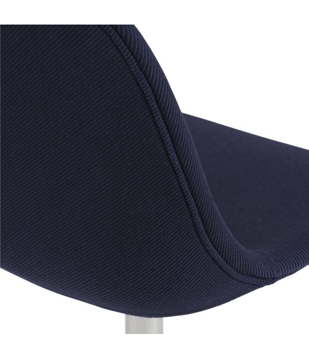 Muuto  Muuto - Fiber side chair Twill Weave 780, chrome swivel w. return
