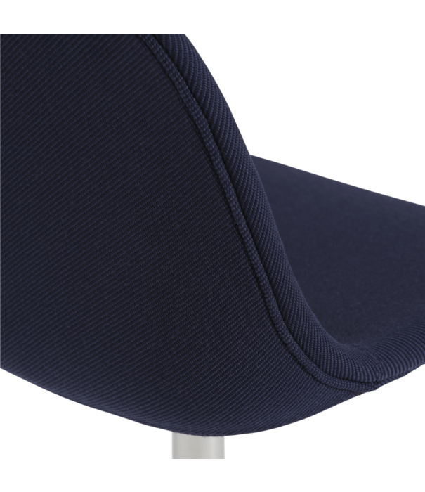 Muuto  Muuto - Fiber side stoel Twill Weave 780, chrome swivel m. return