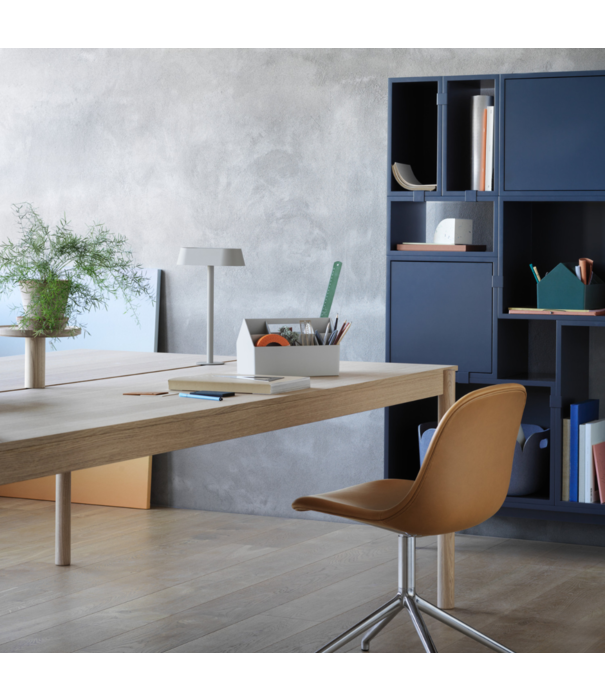 Muuto  Muuto Fiber Side Chair Twill Weave 780, swivel with return