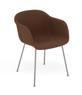 Muuto Fiber Armchair remix 346, grey tube base
