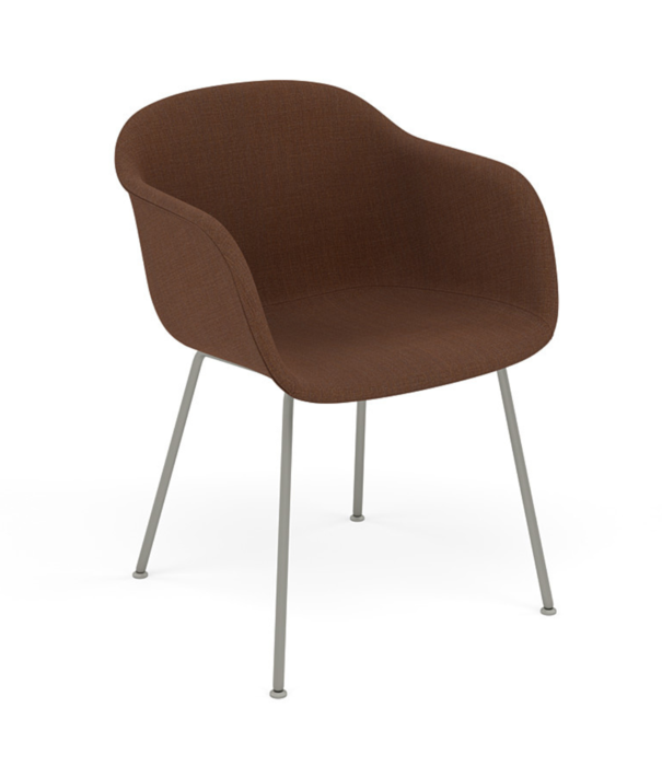 Muuto  Muuto - Fiber armchair remix 346, grey tube base