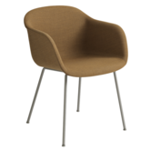 Muuto Fiber Armchair remix 433, grey tube base