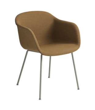 Muuto - Fiber armchair remix 433, grey tube base