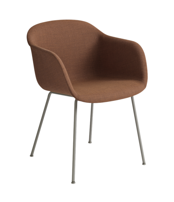 Muuto  Muuto - Fiber armchair remix 452, grey tube base