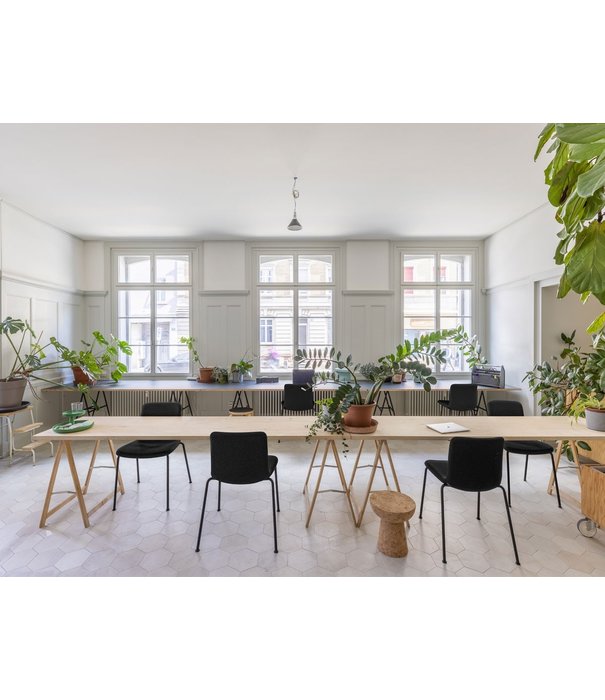 Vitra  Vitra Hal RE Tube Eetkamerstoel plastic, chrome tube poten