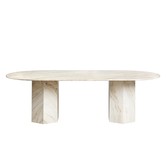 Gubi - Epic dining table elliptical travertine 240 x 120