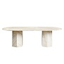 Gubi - Epic eettafel elliptical travertine 240 x 120