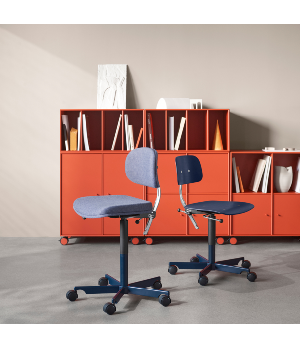 Montana Furniture Montana - Kevi 2533 bureaustoel,  lederen zitting