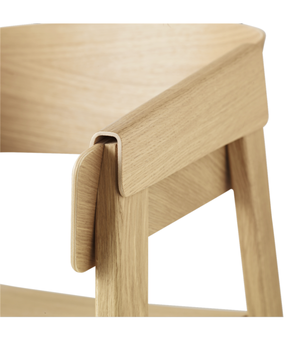 Muuto  Muuto - Cover Armchair oak, leather seat