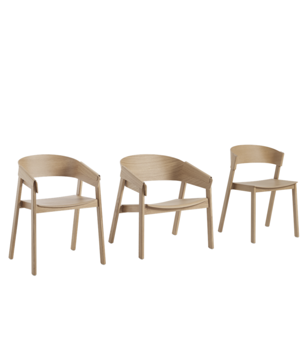 Muuto  Muuto Cover Eetkamerstoel met armleuning eiken