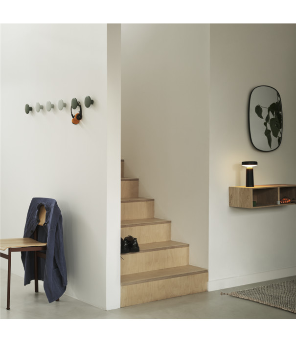 Muuto  Muuto - Loft stoel donkerbruin, zitting Steelcut 265, tube grijs