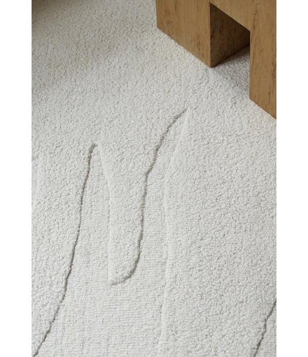 Layered  Layered - Nami wool rug Bone White