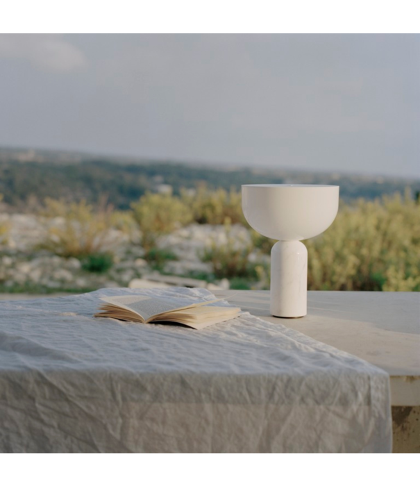 New Works  New Works -Kizu portable table lamp, rosso levanto marble