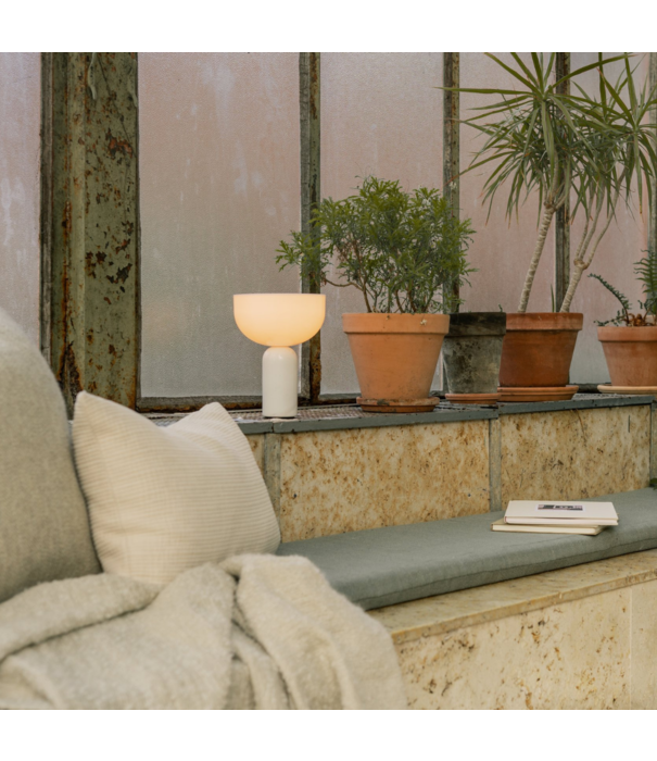 New Works  New Works Kizu Portable Lamp breccia pernice marble