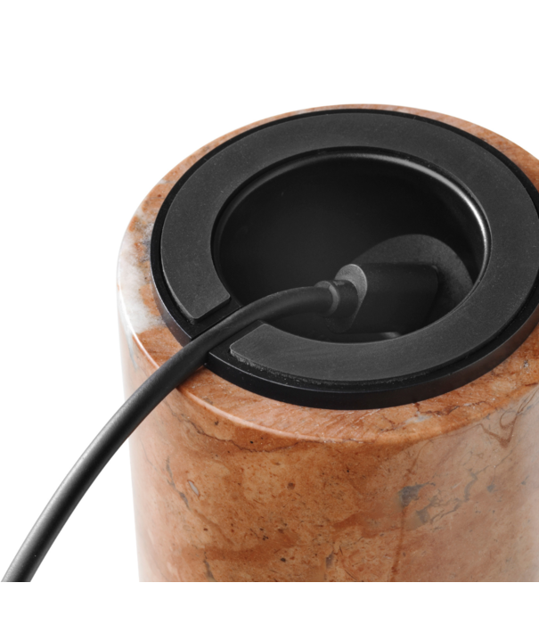 New Works  New Works Kizu Portable Lamp breccia pernice marmer