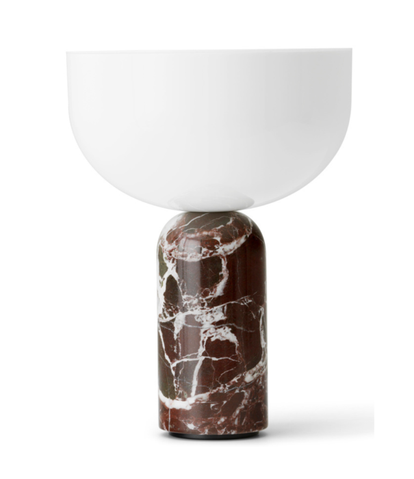 New Works  New Works -Kizu portable table lamp, rosso levanto marble