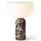 New Works -Kizu portable table lamp, rosso levanto marble