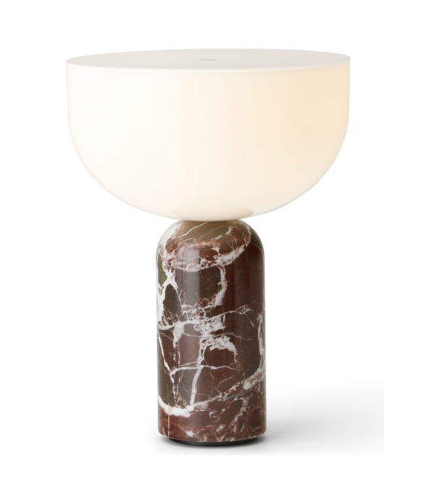 New Works  New Works -Kizu portable table lamp, rosso levanto marble