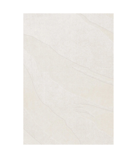 Layered - Nami wool rug Bone White
