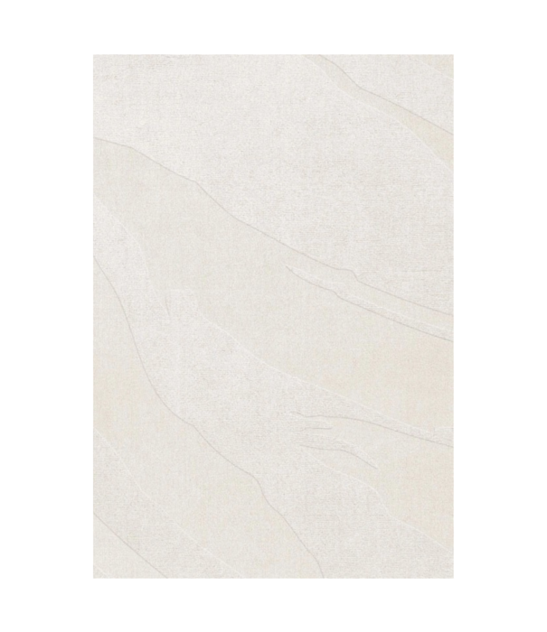 Layered  Layered - Nami wool rug Bone White