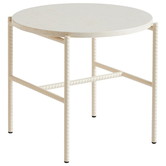 Hay - Rebar side table beige marble Ø45