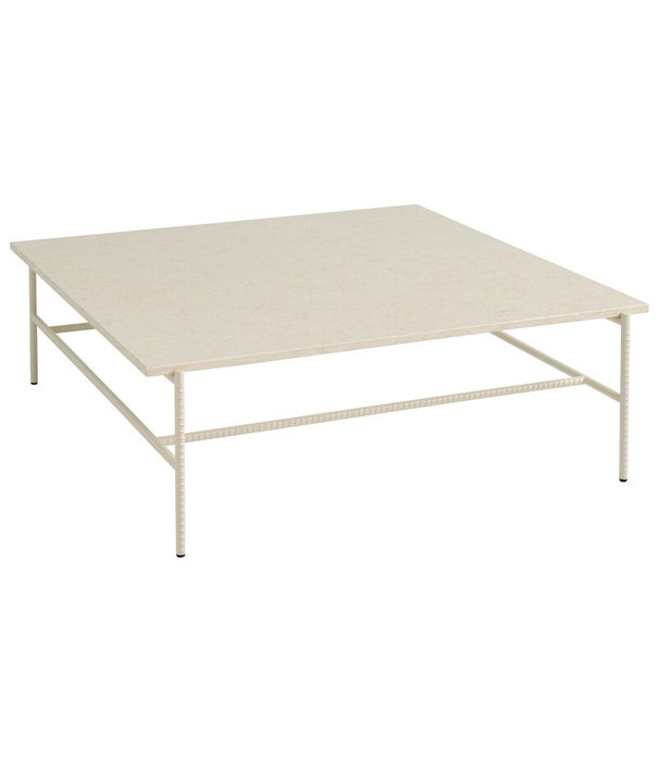 Hay  Hay - Rebar salontafel Beige, alabaster marmer 100 x 104 cm