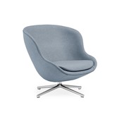 Normann Copenhagen - Hyg lounge chair low, swivel aluminium