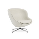 Normann Copenhagen - Hyg lounge stoel laag, swivel aluminium