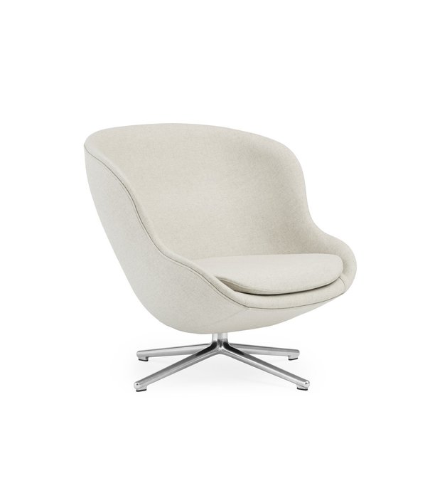 Normann Copenhagen  Normann Copenhagen - Hyg lounge stoel laag, swivel aluminium