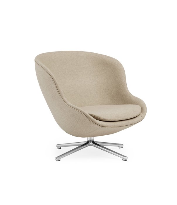 Normann Copenhagen  Normann Copenhagen - Hyg lounge chair low, swivel aluminium