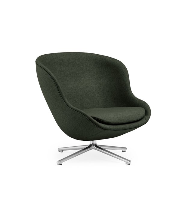 Normann Copenhagen  Normann Copenhagen - Hyg lounge chair low, swivel aluminium