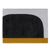 Ochre vloerkleed wol 103 x 130