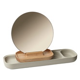 Fritz Hansen - KN Slide table mirror, ash - grey concrete