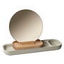 Fritz Hansen - KN Slide table mirror, ash - grey concrete