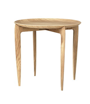 Fritz Hansen - Tray table oak Ø45