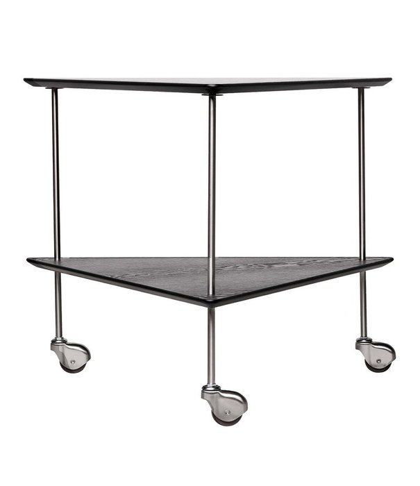 Fritz Hansen Fritz Hansen - AJ Trolley zwart essen, RVS basis