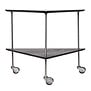 Fritz Hansen - AJ Trolley black ash, Stainless Steel base