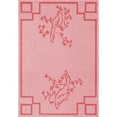 Layered - Chinoiserie vloerkleed wol, pink