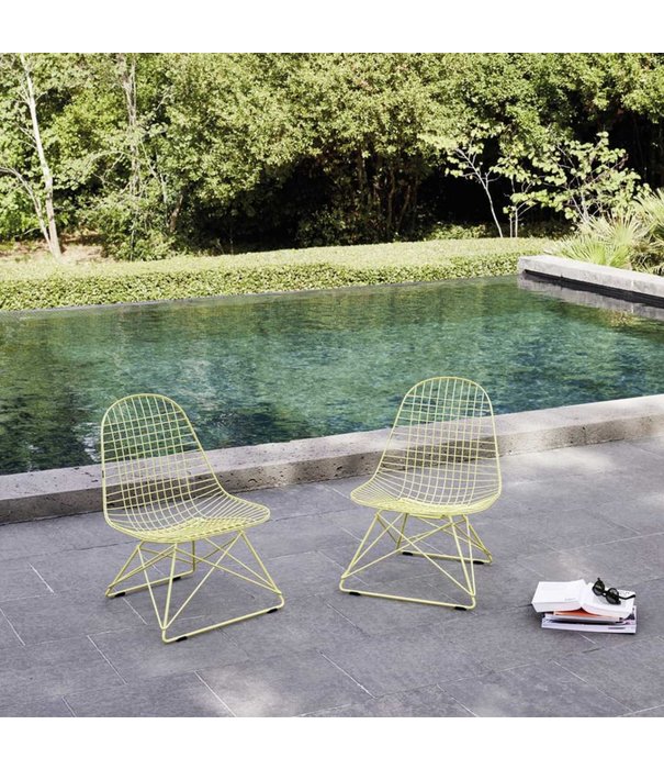 Vitra  Vitra - Wire Chair LKR lounge stoel Citron