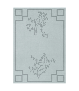 Layered - Chinoiserie rug dove blue