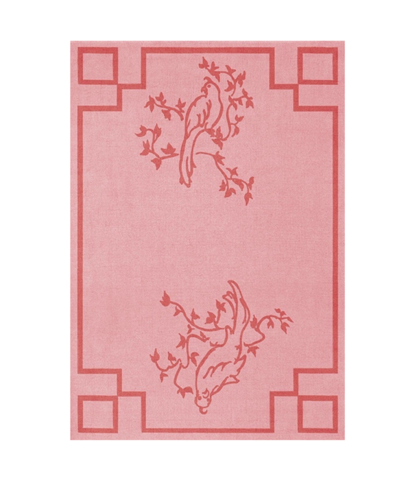 Layered  Layered - Chinoiserie vloerkleed wol, pink