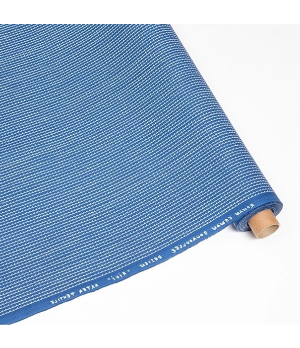 Artek  Artek - Rivi canvas cotton fabric / 150 x 300 cm, blue - white