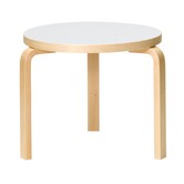 Artek Aalto Table 90D Low Coffee Table Ø48