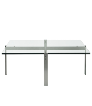 Fritz Hansen - PK65 Salontafel glas 100 x 100