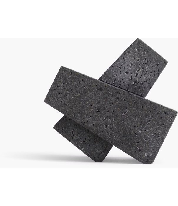 Audo Audo Copenhagen Converge bookends, lave stone